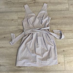 Pinstripe mini dress